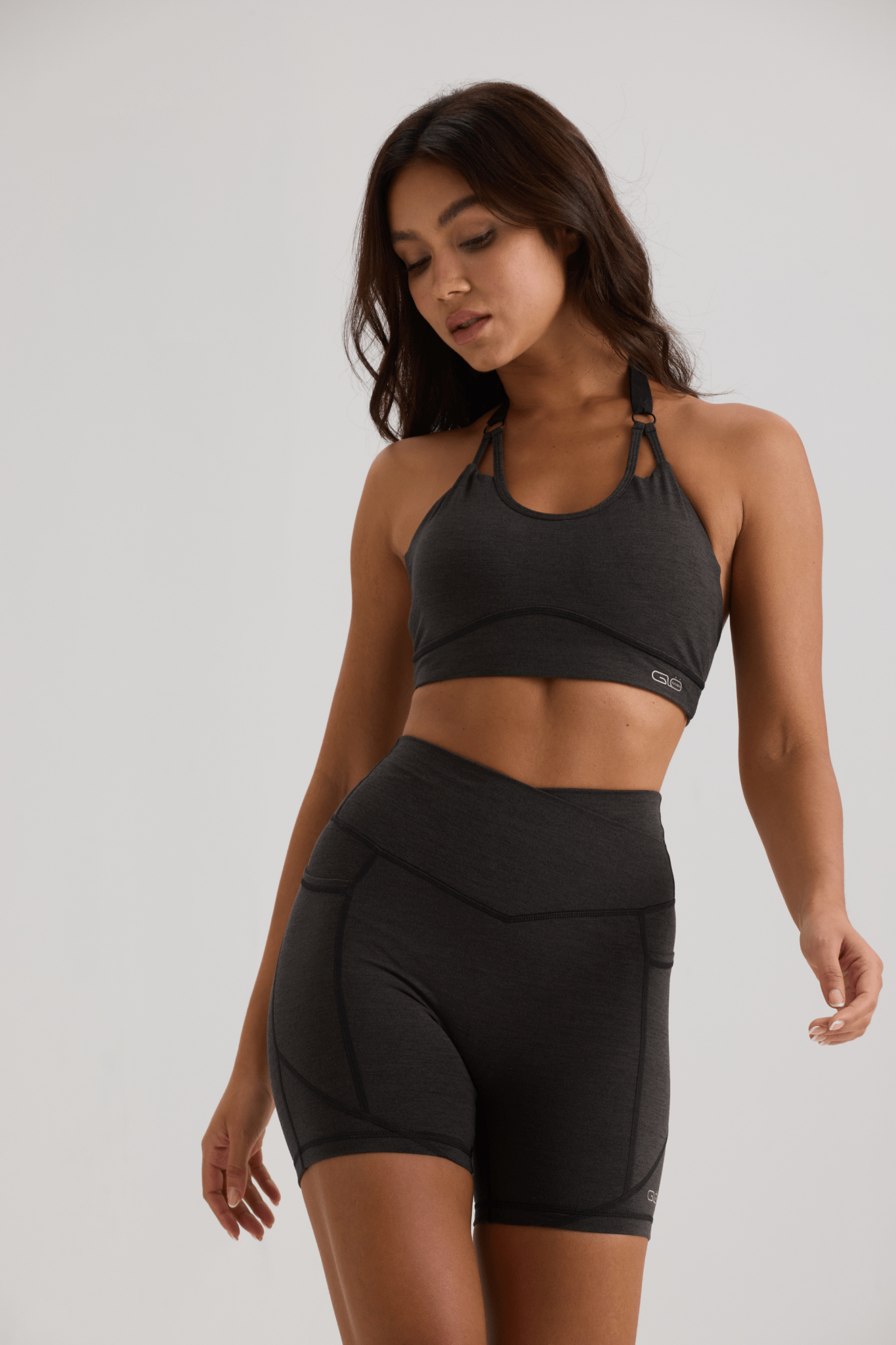 Aggressive Halter Sports Bra in Black - Inner Glö Apparel