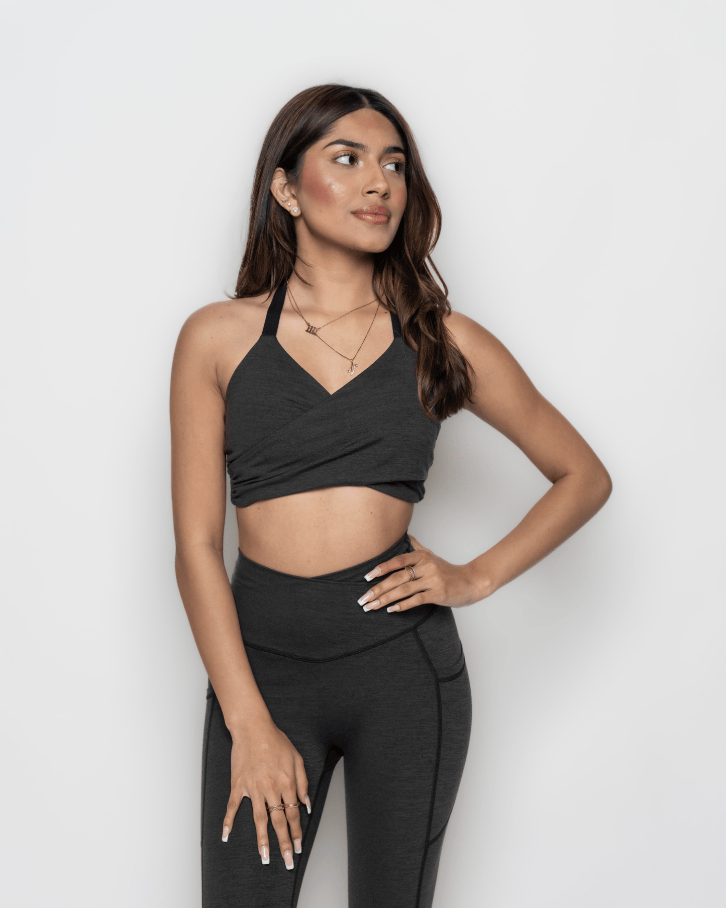 Bliss Cross 2 - way Sports Bra in Black - Inner Glö Apparel