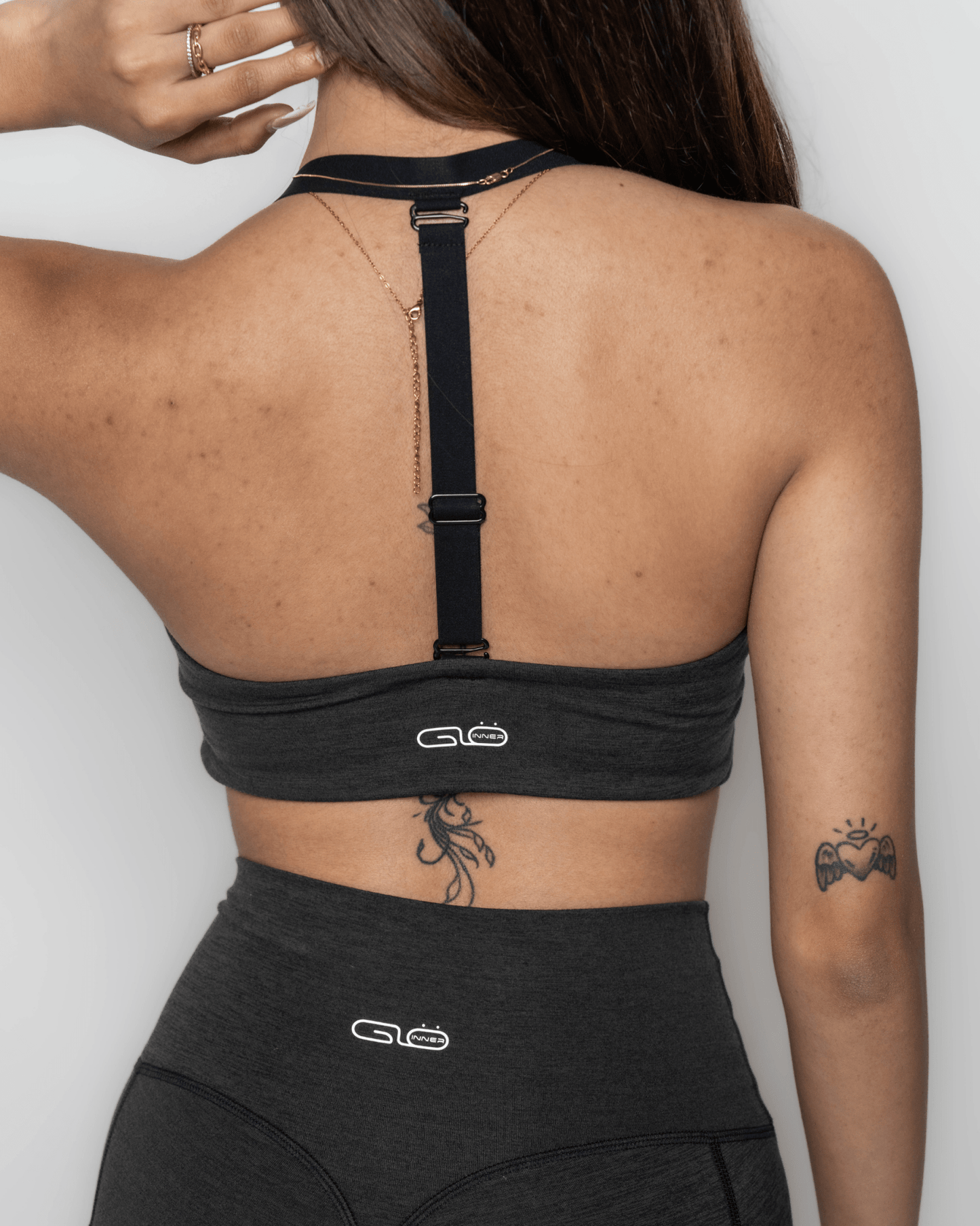 Bliss Cross 2 - way Sports Bra in Black - Inner Glö Apparel