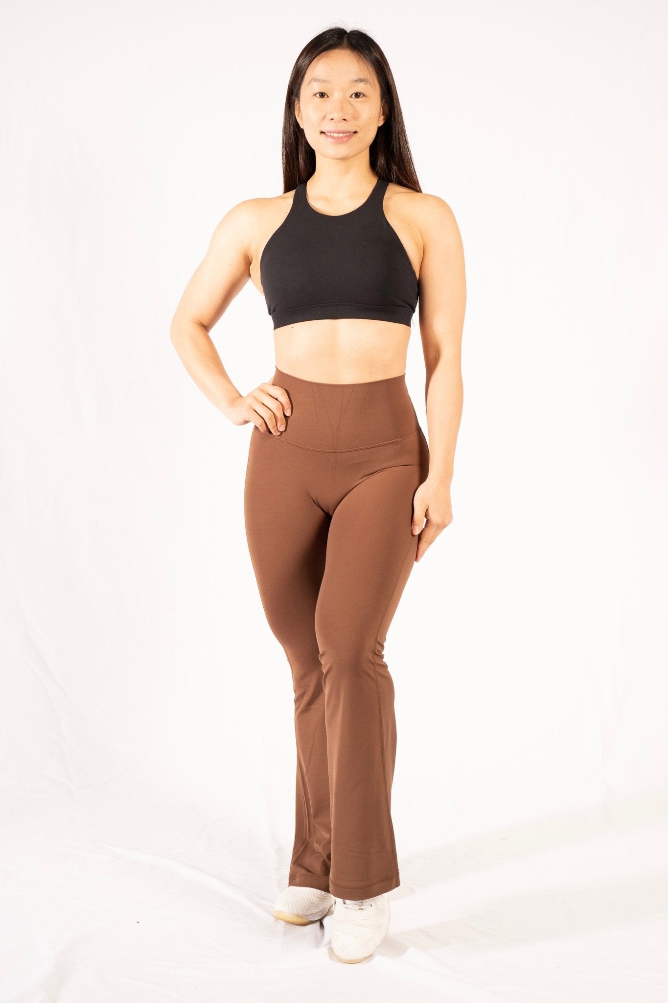 Butter High Neck Cross Sport Bra in Black - Inner Glö Apparel
