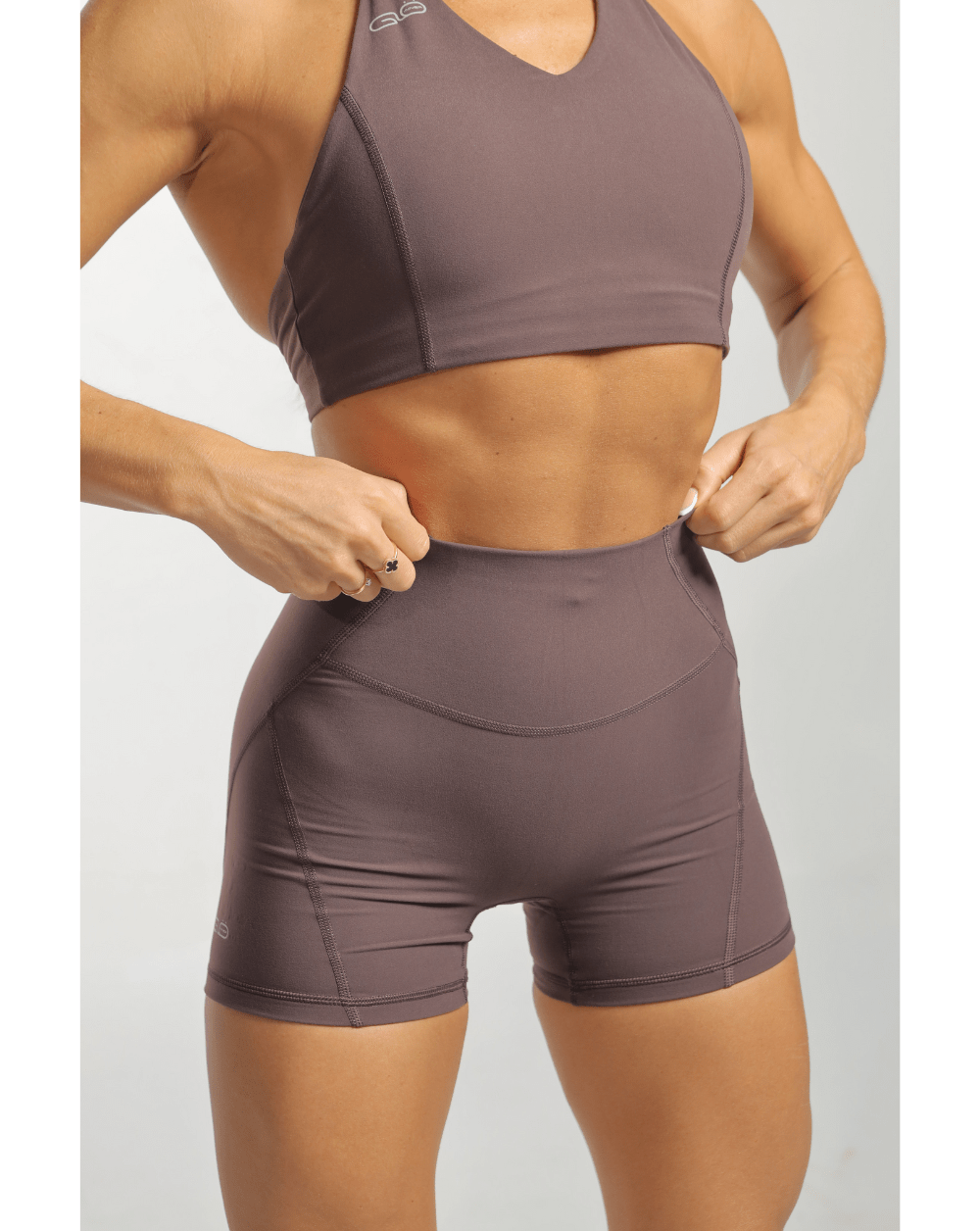 Butter V Shorts in Coffee - Inner Glö Apparel
