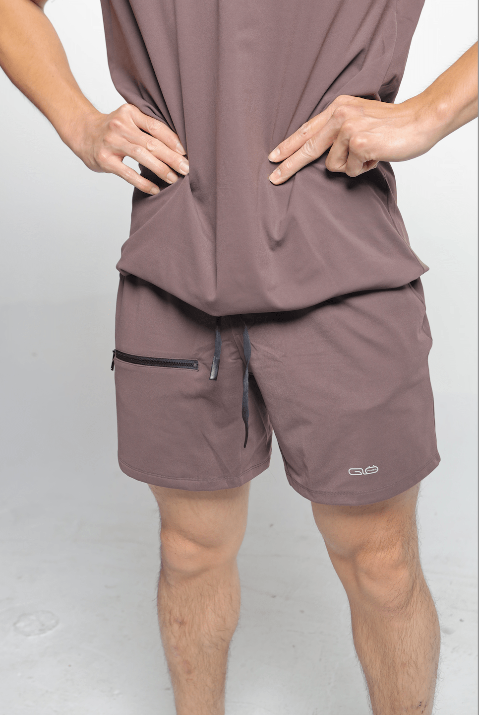 Butter Zipper Shorts in Coffee - Inner Glö Apparel