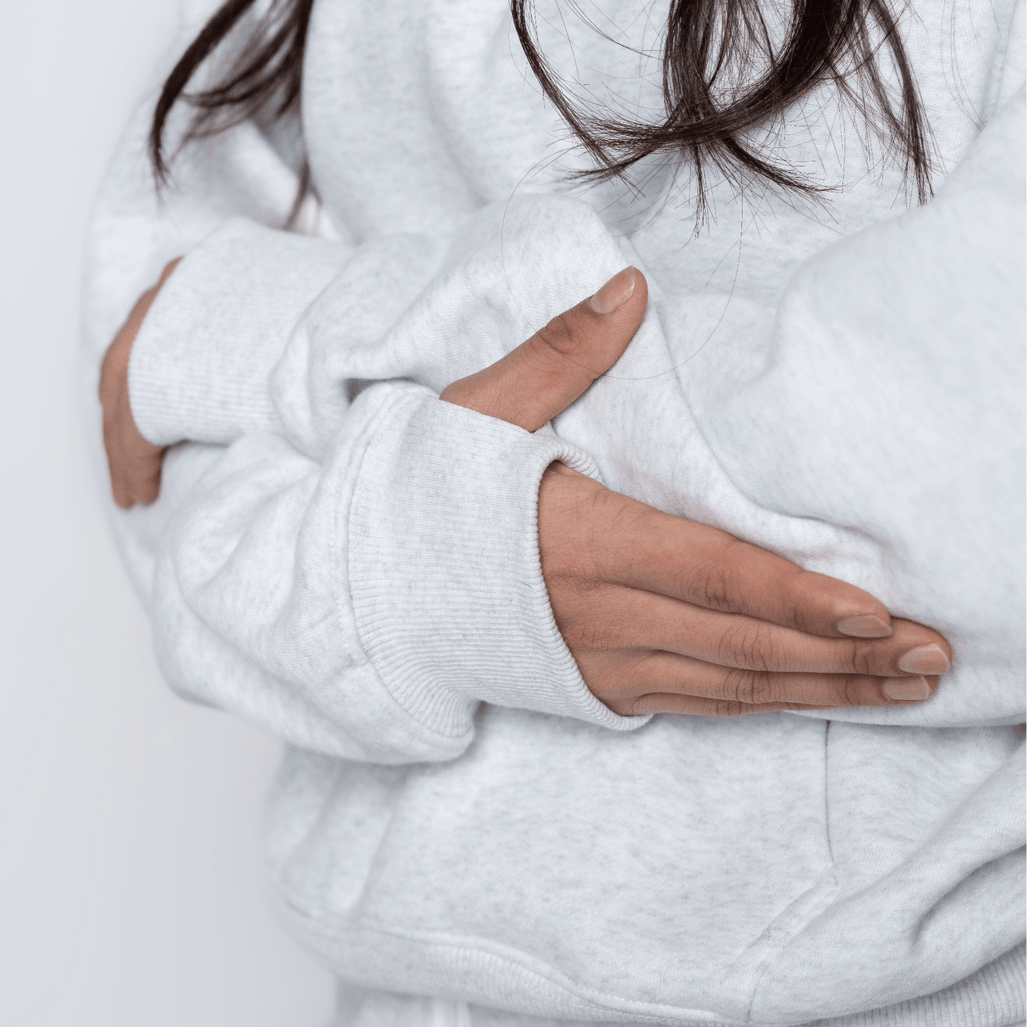 Chillout Ease Hoodie in Light Grey - Inner Glö Apparel