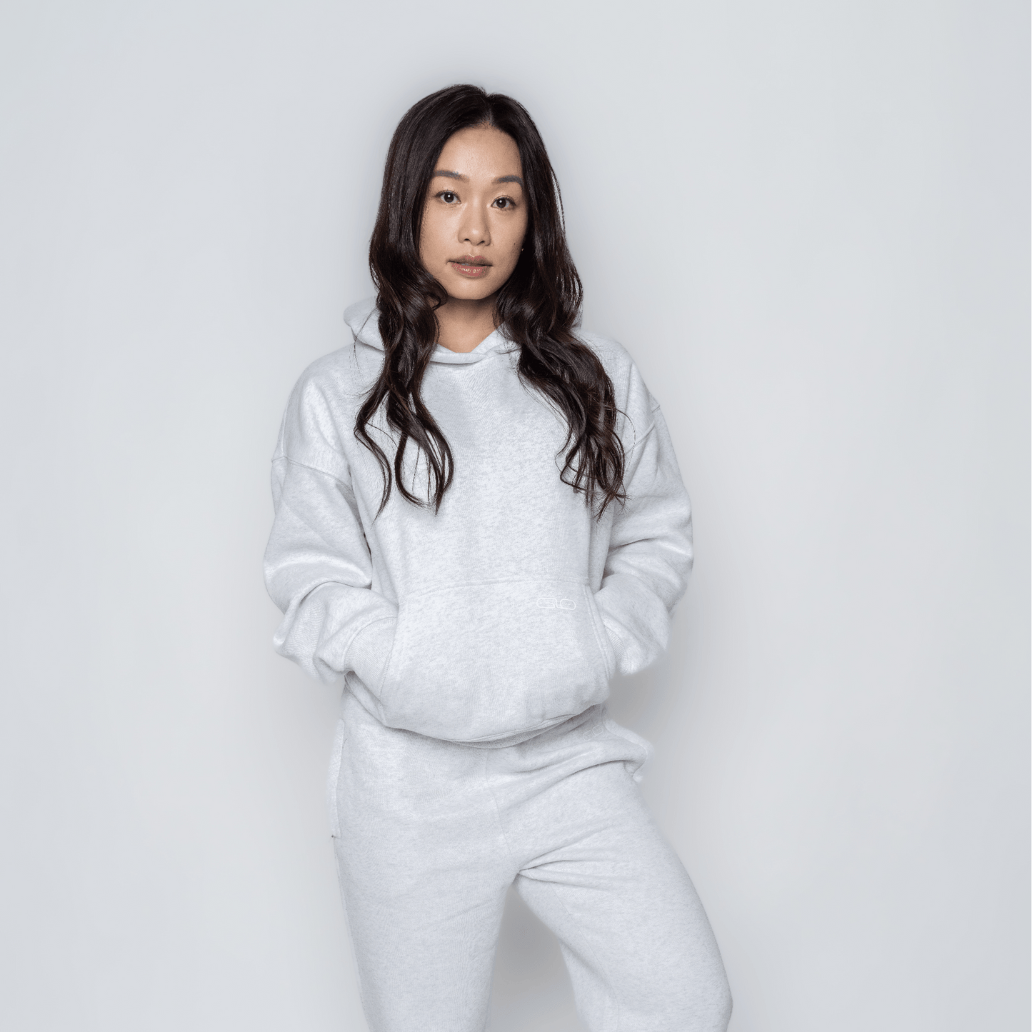 Chillout Ease Hoodie in Light Grey - Inner Glö Apparel