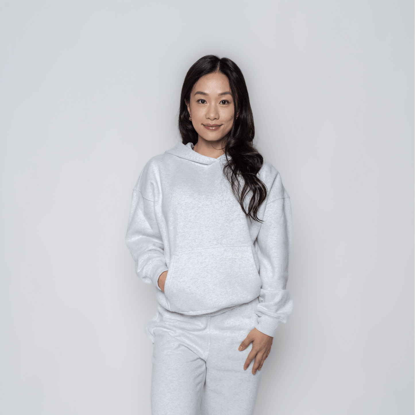 Chillout Ease Hoodie in Light Grey - Inner Glö Apparel