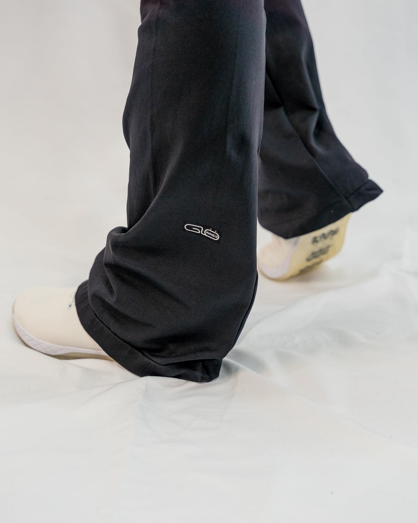 Glo Scrunch Flare Pants in Black - Inner Glö Apparel