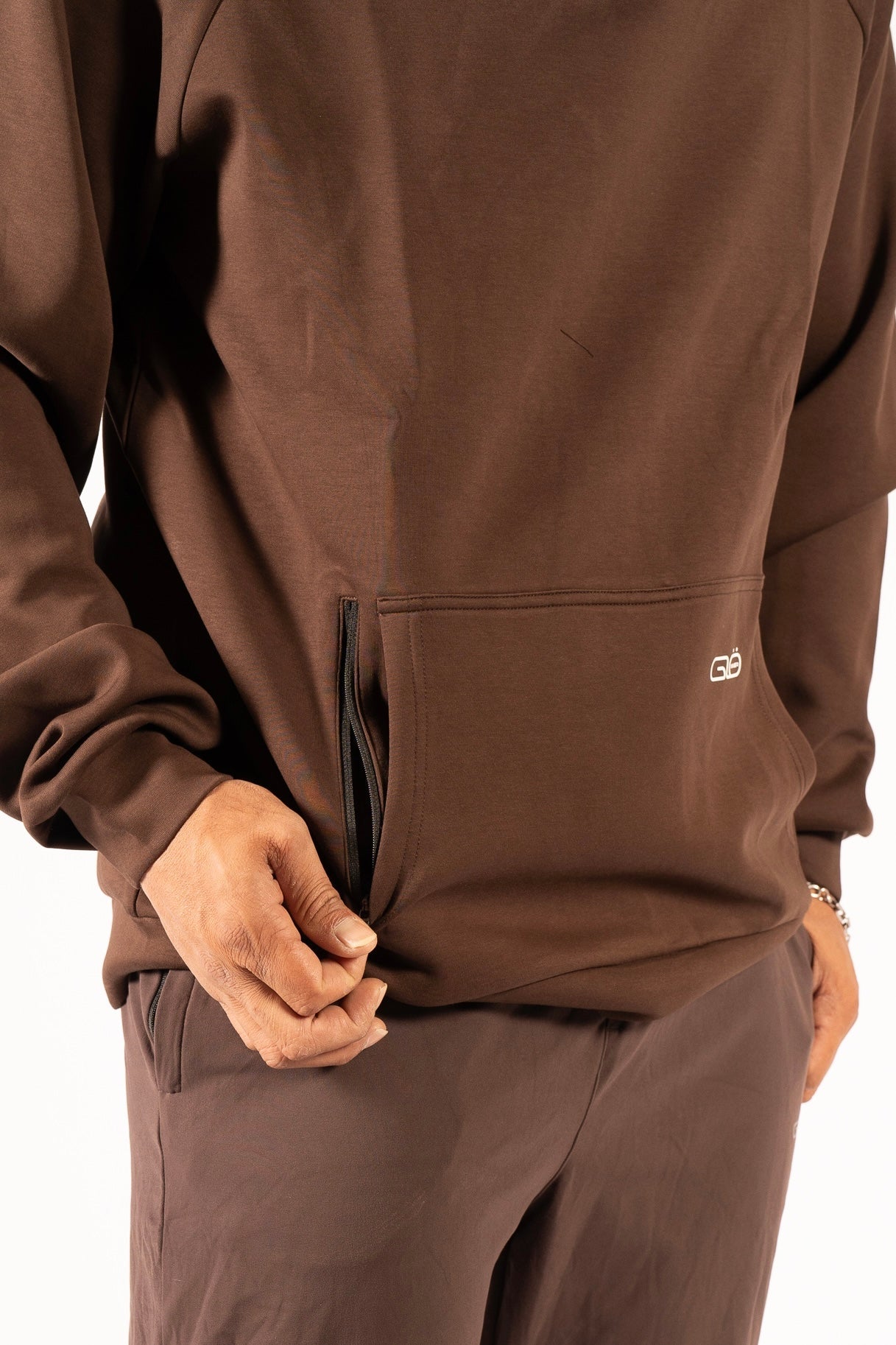 Zoned In Oversized Hoodie in Coffee - Inner Glö Apparel