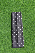 Polka Dot Headband in Black with White Polka Dot