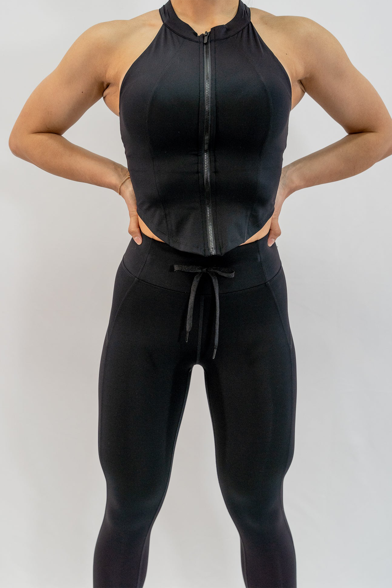 Unleash Zipped top in Black