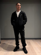 Unisex Full Zip Hoodie in Black