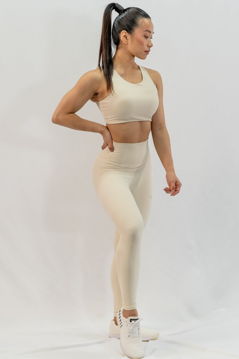 Smoove Leggings in Creamy White