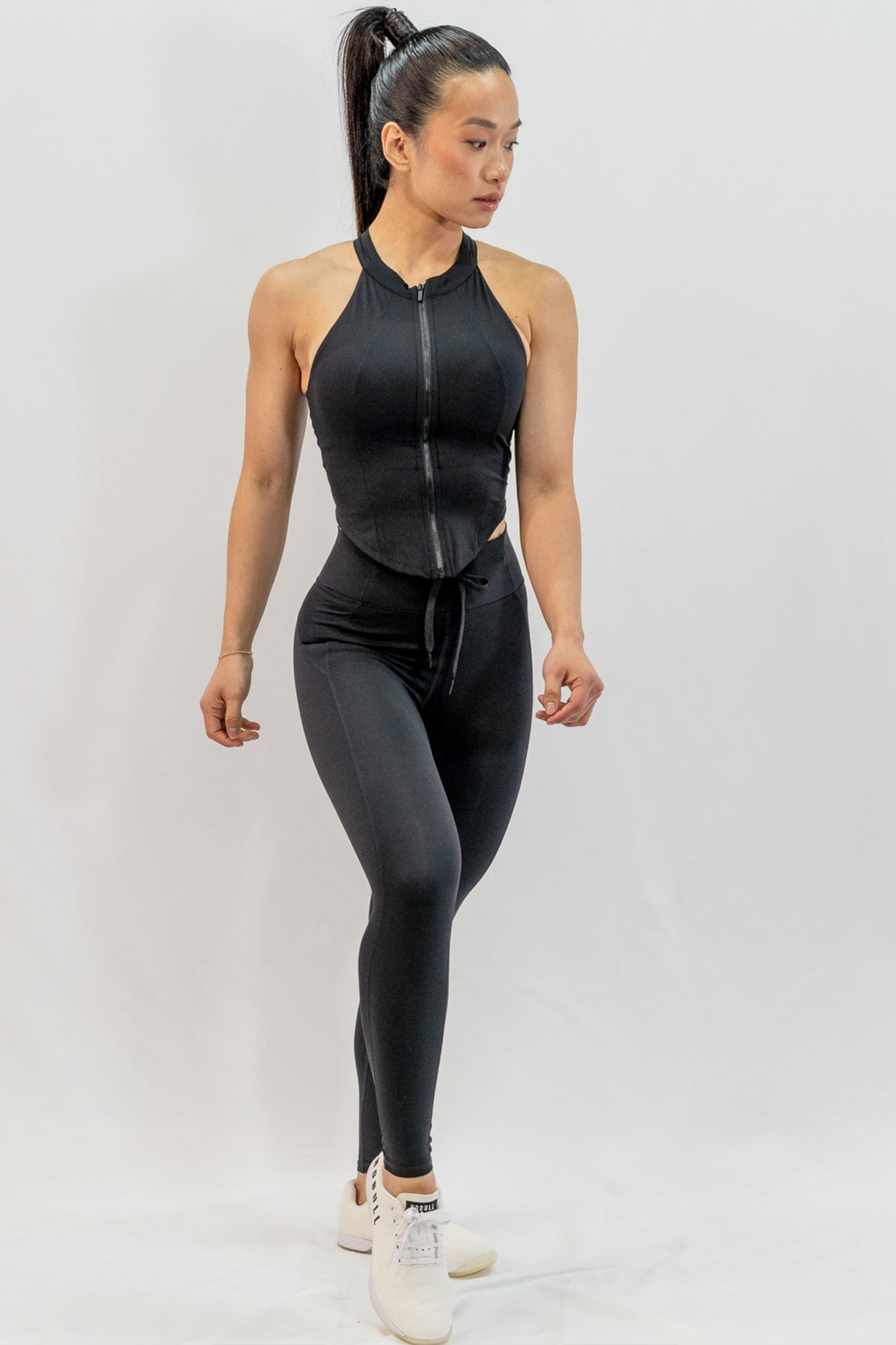 Unleash Zipped top in Black