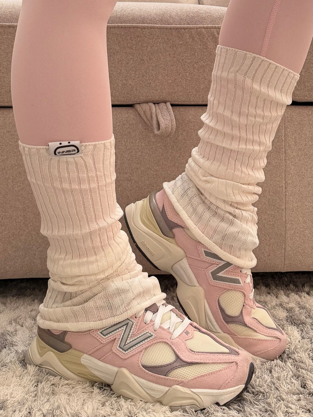 Spring/Summer Leg Warmer in white