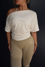 Off Shoulder Short Sleeve in White