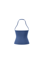 Glo Halter Tank in Dusty Blue