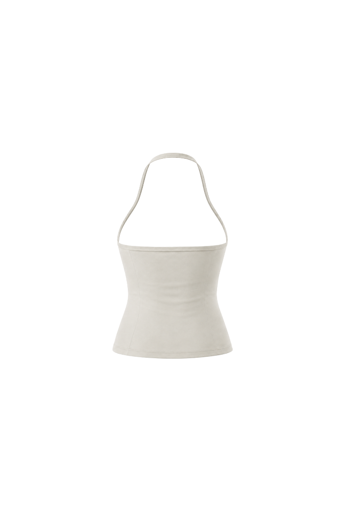 Glo Halter Tank in Off White