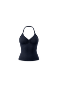Glo Halter Tank in Black