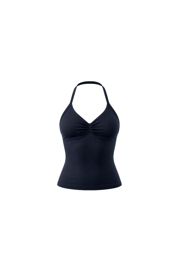 Glo Halter Tank in Black