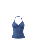 Glo Halter Tank in Dusty Blue