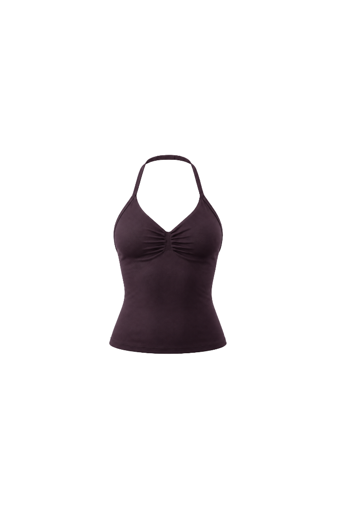 Glo Halter Tank in Floral Choco