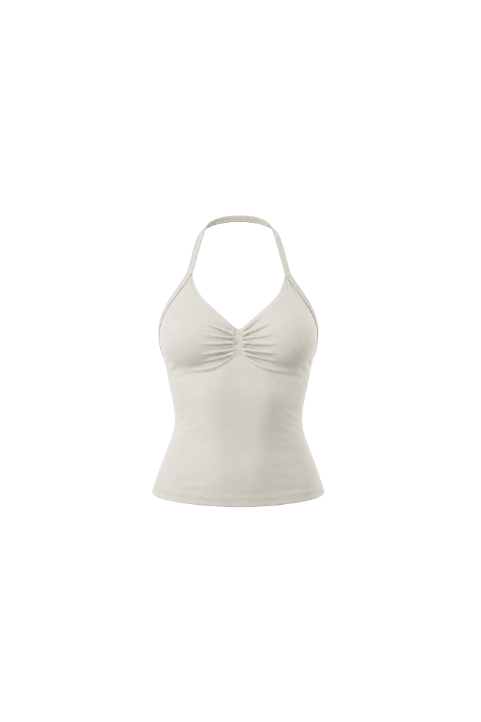 Glo Halter Tank in Off White