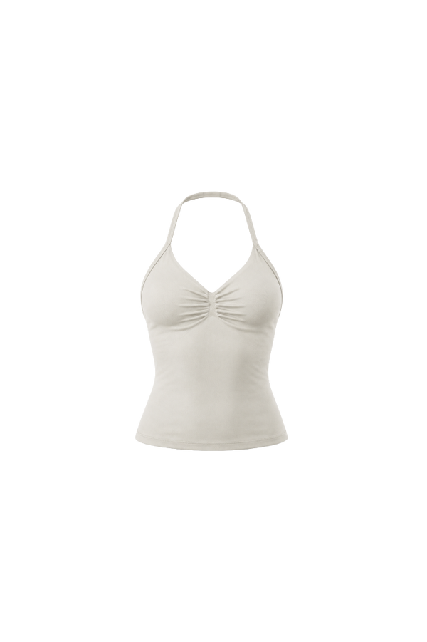 Glo Halter Tank in Off White