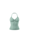 Glo Halter Tank in Seafoam Mint