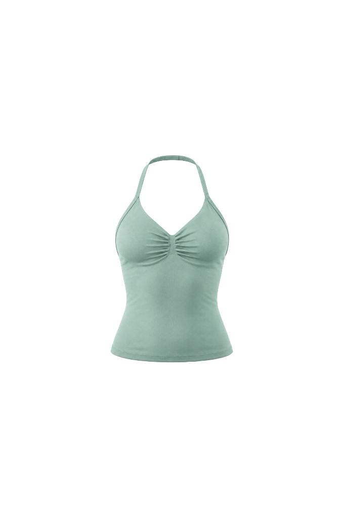 Glo Halter Tank in Seafoam Mint