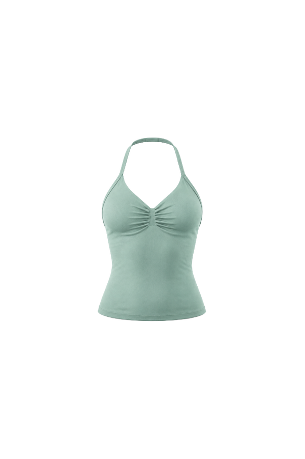 Glo Halter Tank in Seafoam Mint