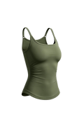 Off Duty Tank in Olive Mist