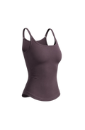 Off Duty Tank in Rose Cocoa