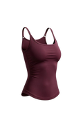 Off Duty Tank in Wine