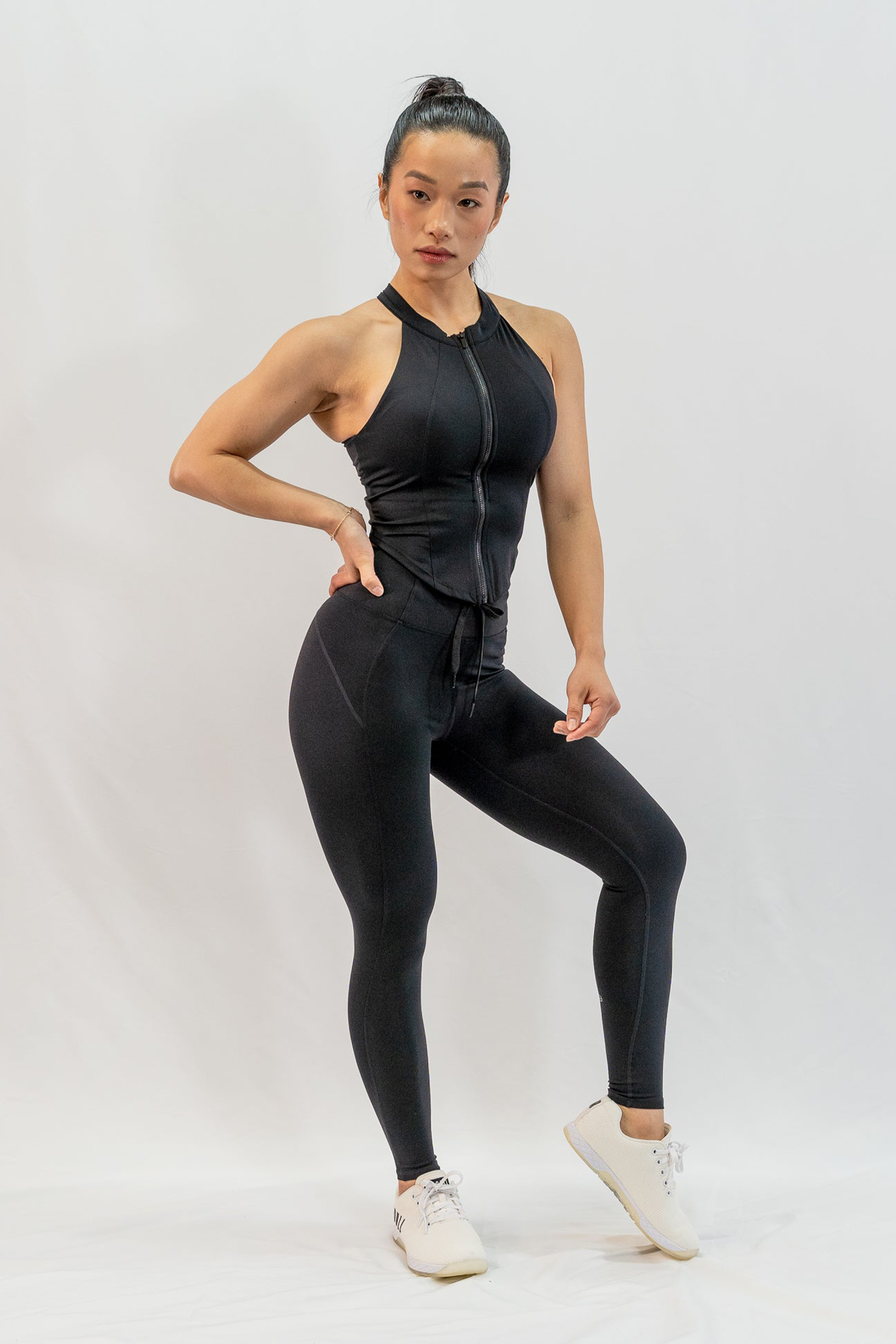 Unleash Zipped top in Black