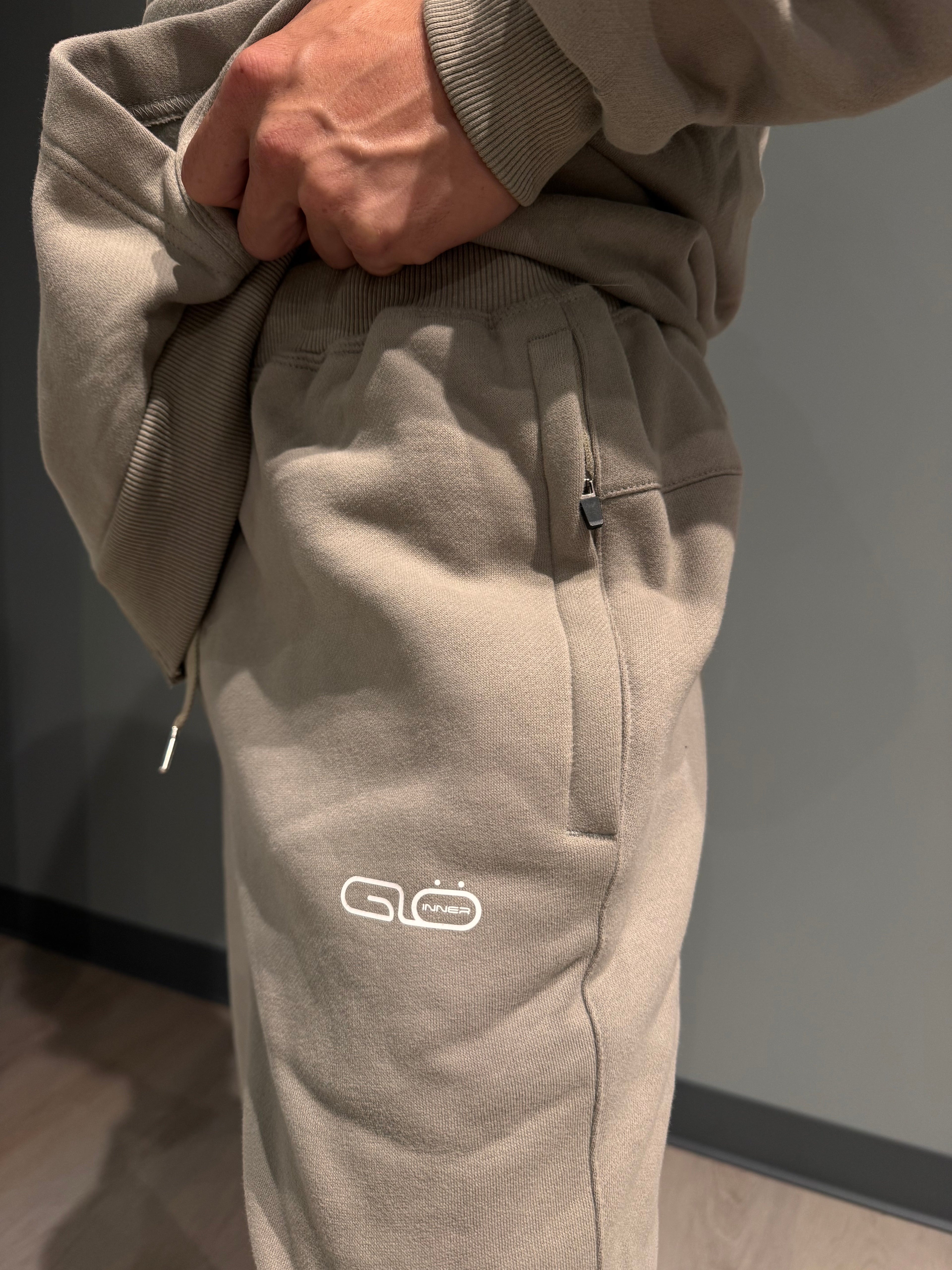 Unisex Oversized Joggers in Khaki