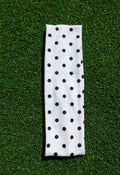 Polka Dot Headband in White with Black Polka Dot