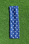 Polka Dot Headband in Navy with White Polka Dot