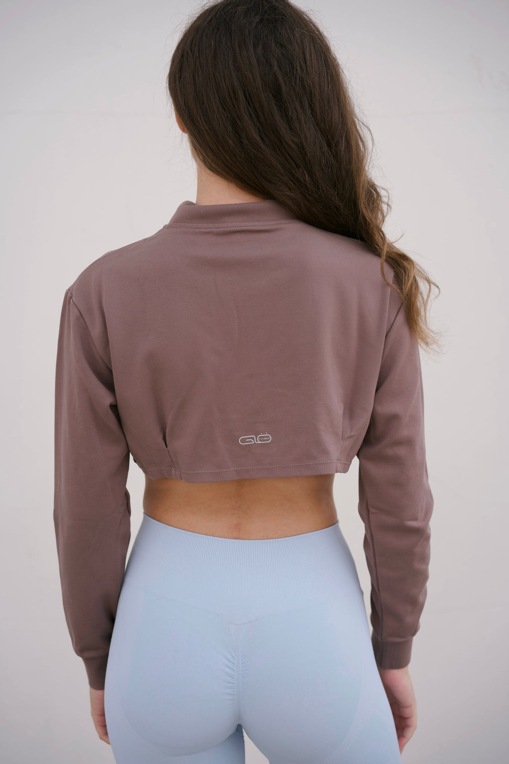 Cropped Full Zip Jacket in Hazel Brown - Inner Glö Apparel