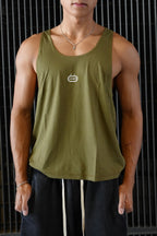 Anti-Leg Day Stringer in Olive Green