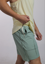 Ease Lineless 7" Shorts in Mint Green - Inner Glö Apparel