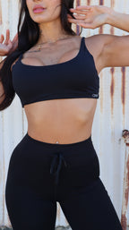 Everywear Sports Bra in Black - Inner Glö Apparel