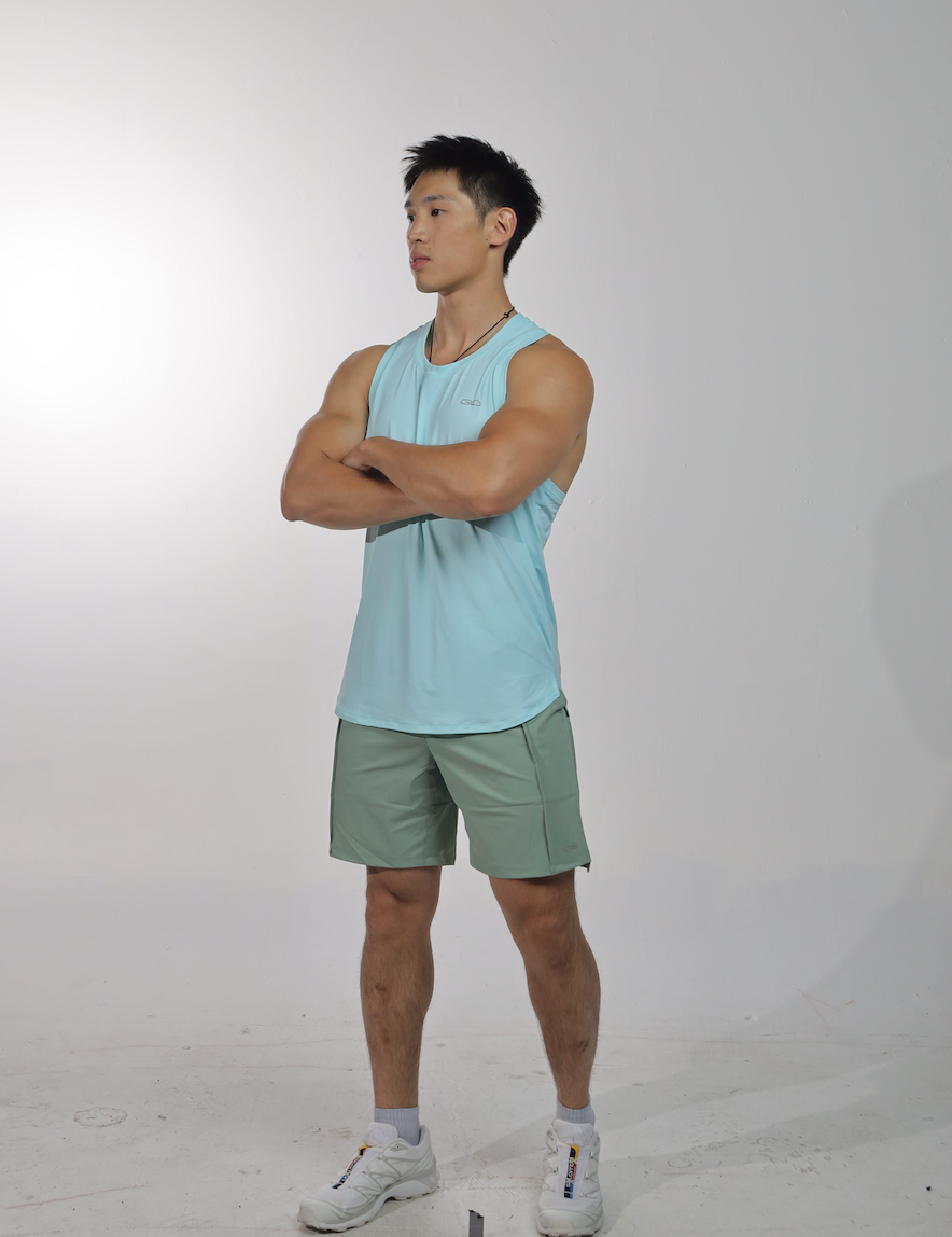 Everywear Tank in Macaroon Blue - Inner Glö Apparel