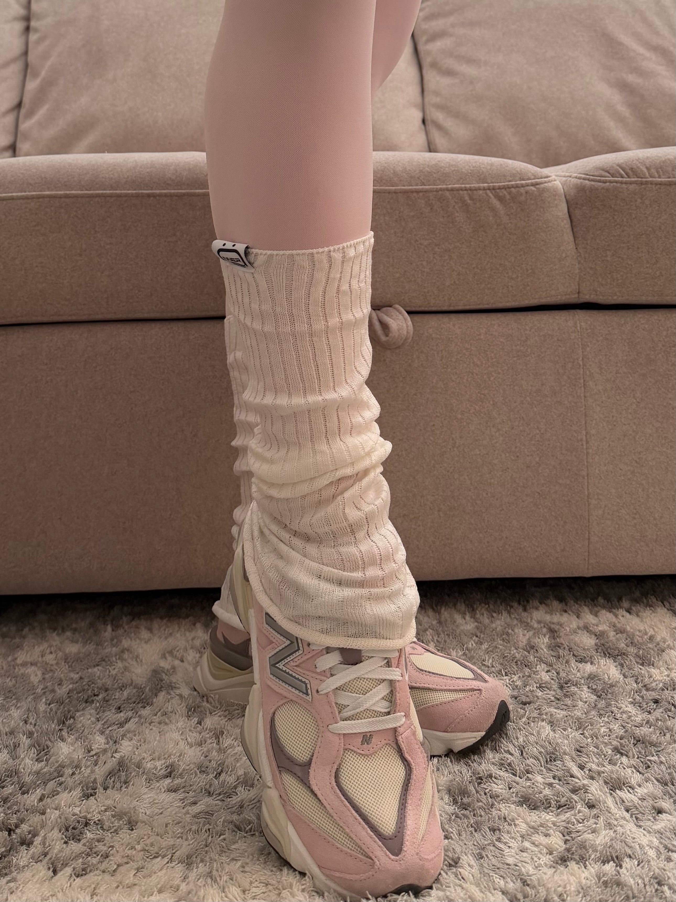 Spring/Summer Leg Warmer in white