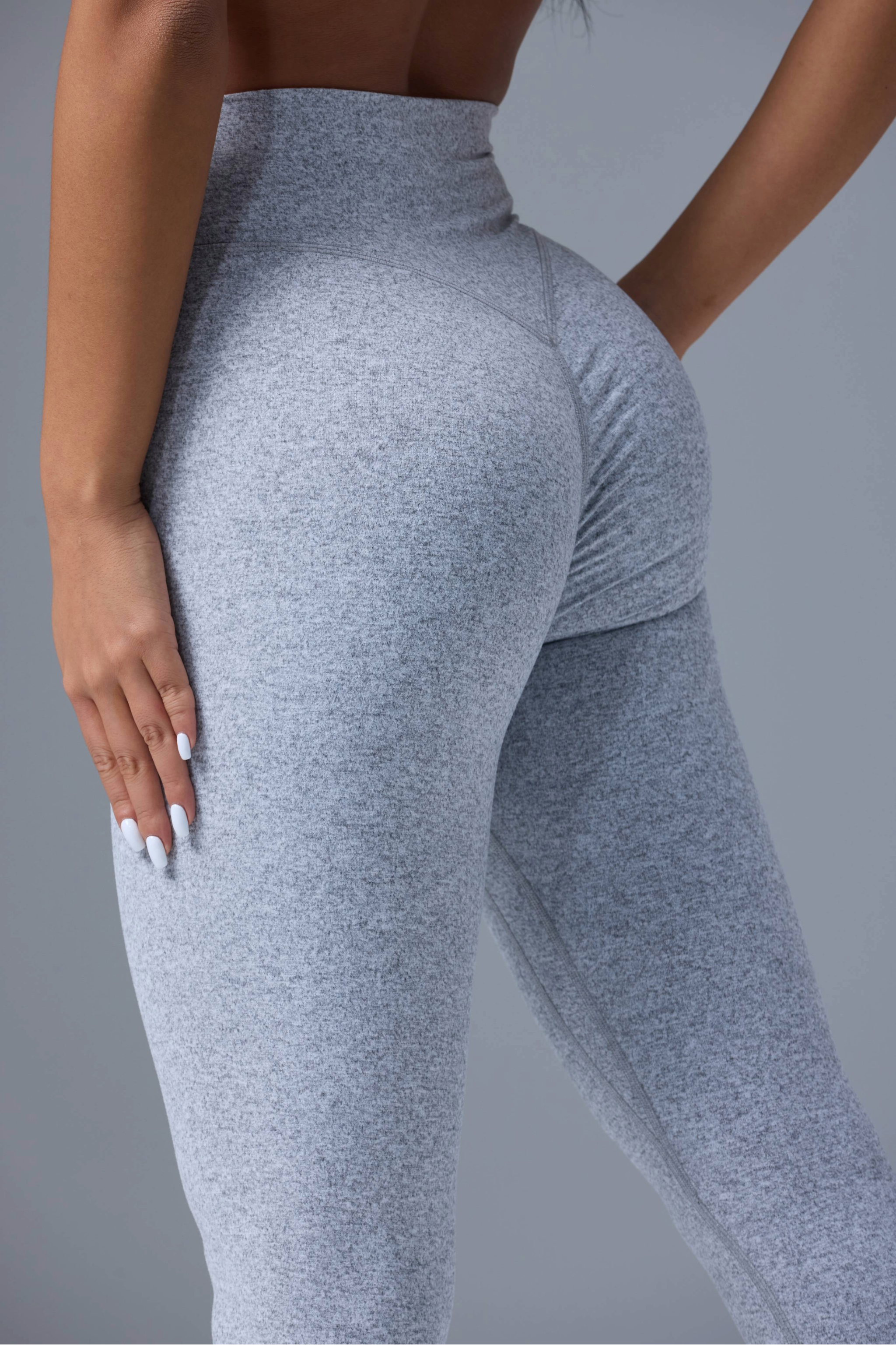 Contour Legging in Marl Grey