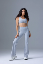 Contour Flare Pants in Marl Grey
