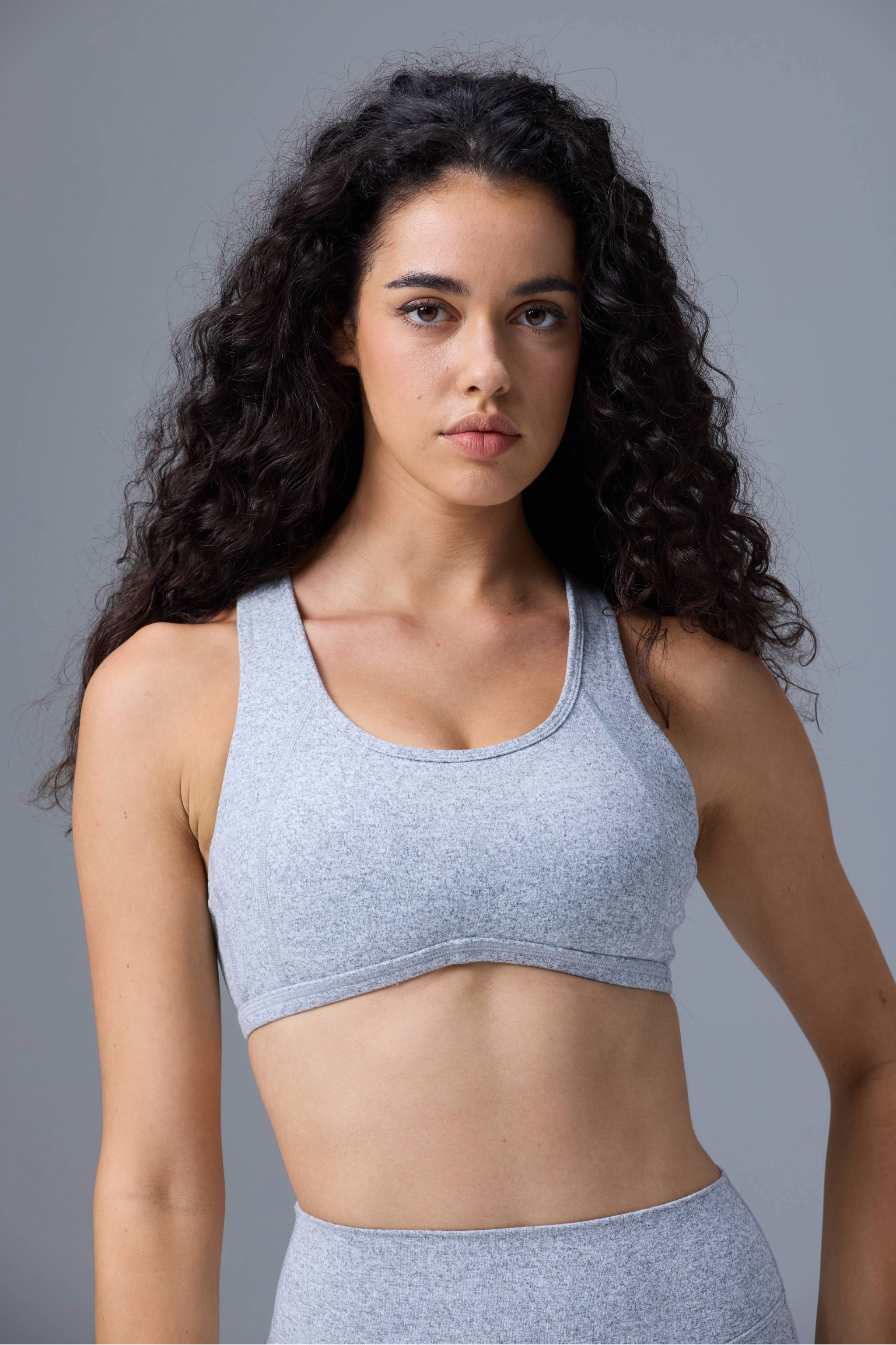 Curve Sports Bra in Marl Grey