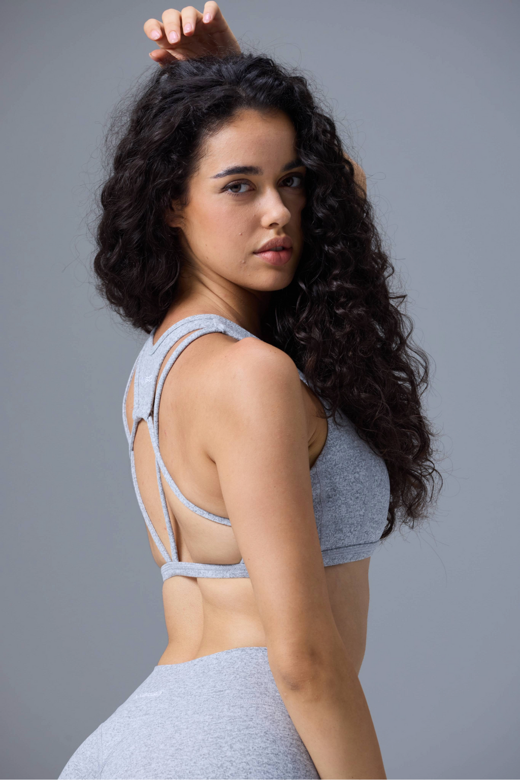 Curve Sports Bra in Marl Grey