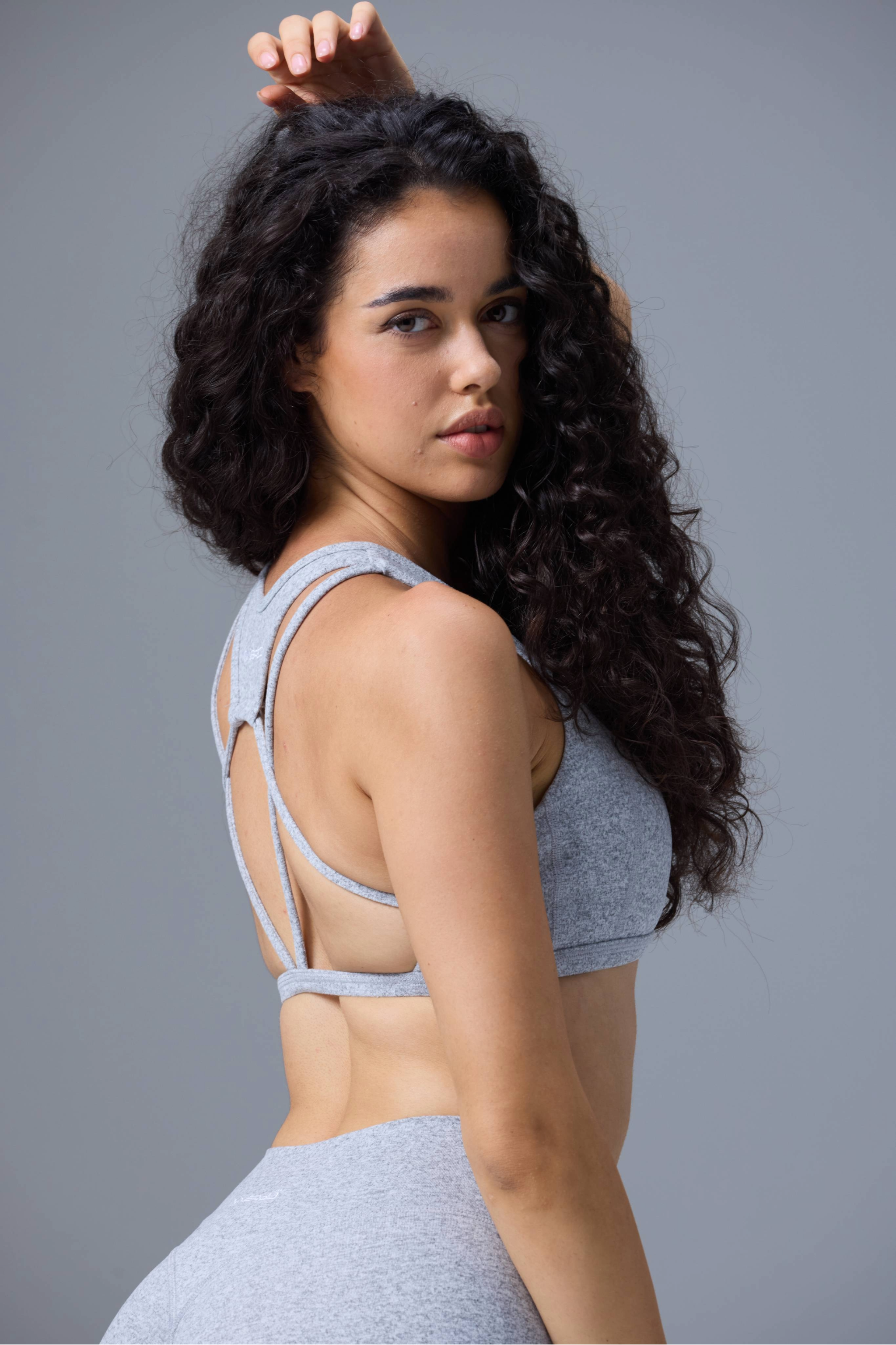 Curve Sports Bra in Marl Grey