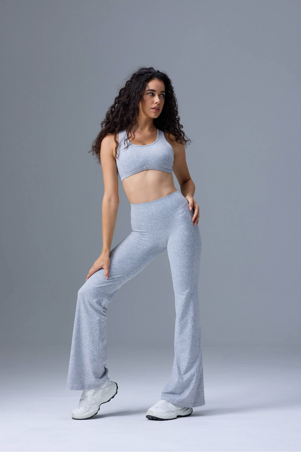 Curve Sports Bra in Marl Grey