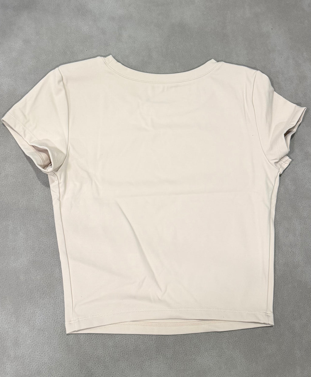 Cropped Tee in vanilla cream