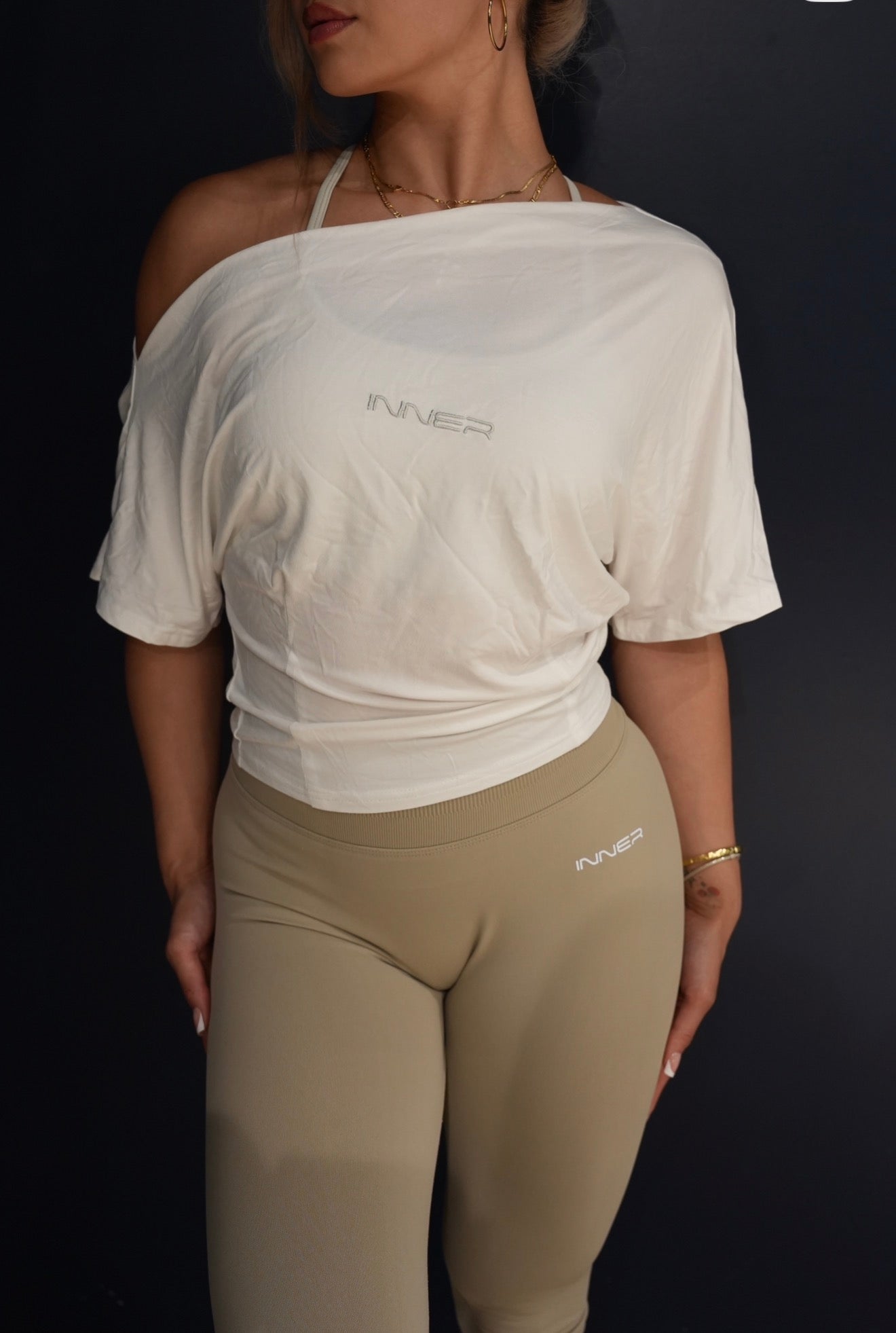 Off Shoulder Short Sleeve in White